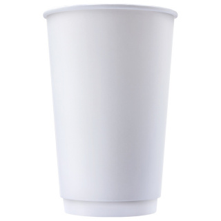 DW90-530-0000 Disposable double-wall paper cup white 16 oz (400 ml)