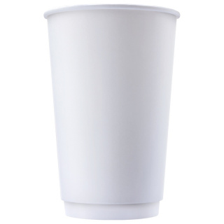 DW90-530-0000 Disposable double-wall paper cup white 16 oz (400 ml)