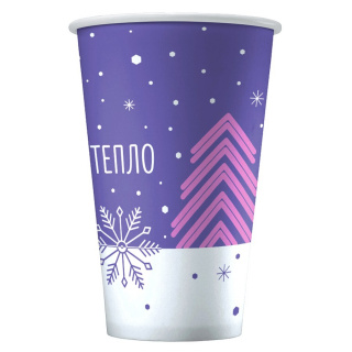 HB80-360-125252 Disposable vending paper cup "Warmth" 12 oz (300&nbsp;ml)