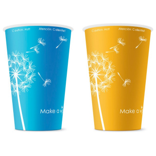 HB73-260-8927 Disposable vending paper cup "Make a Wish" 8 oz (230 ml)