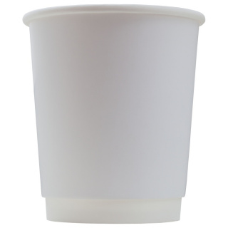 DW80-280-0000 Disposable double-wall paper cup white 8 oz (250&nbsp;ml)