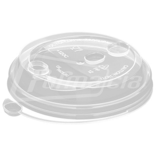 CH-90UT-K Paper cup lid d 90 mm, transparent, flip-top