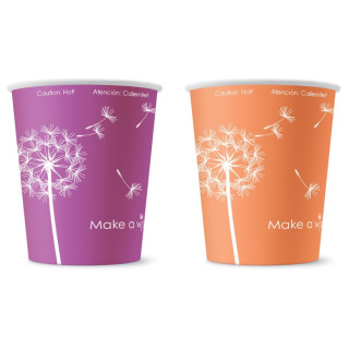 HB80-280-8929 Disposable paper cup "Make a Wish" 8 oz (250 ml)