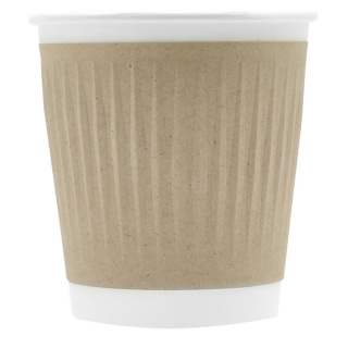 EH80-280-105479 Embossed double-wall paper cup 8 oz (250 ml)