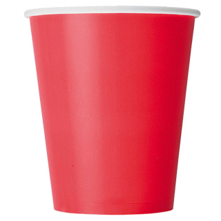HB80-280-0496 Disposable paper cup "Formacia Red" 8 oz (250&nbsp;ml)