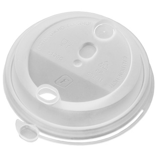 CH-80U-000 lid for cups (flip-top), d 80 mm, frosted transparent