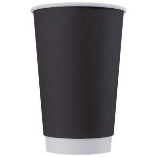 DW90-530-126879 Disposable double-wall paper cup black 16 oz (400&nbsp;ml)