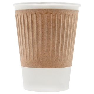 EH90-430-105450 Embossed single-wall paper cup 12oz (300 ml)