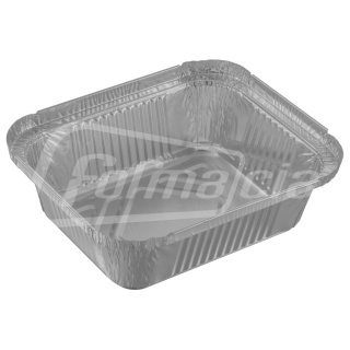 R28L Wrinklewall aluminium container, t144x119, b109x84, h40 mm