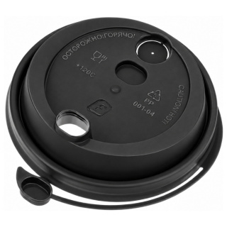 CH-80U-002 lid for cups (flip-top), d 80 mm, black