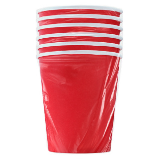 HB80-280-6-0496 Disposable paper cup "Formacia Red" 8 oz (250&nbsp;ml)