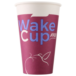 HB80-360-2300 Disposable vending paper cup "Wake Me Cup" 12 oz (300ml)